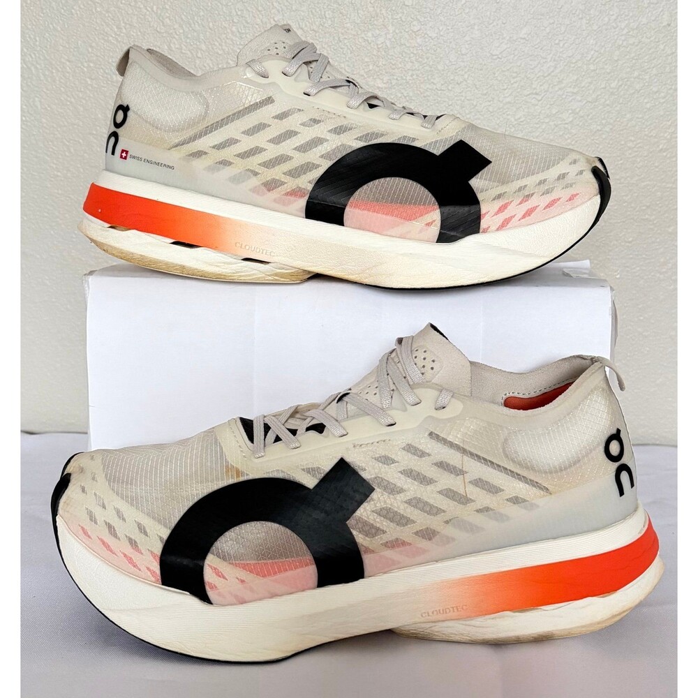 On Cloudboom Strike White Running Shoes Sneakers Women Size 10